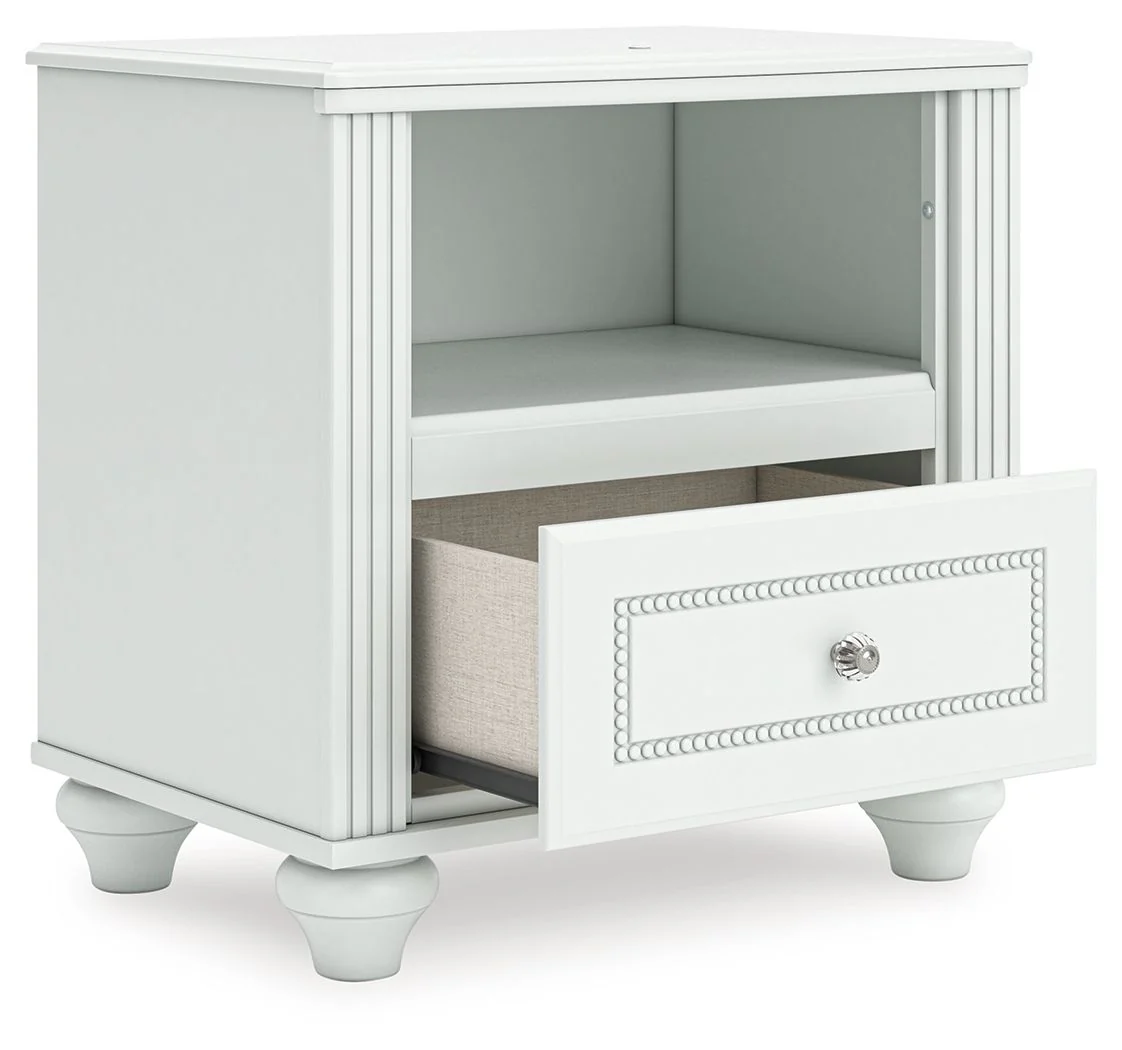 Kozlani - One Drawer Night Stand - White - Image 3