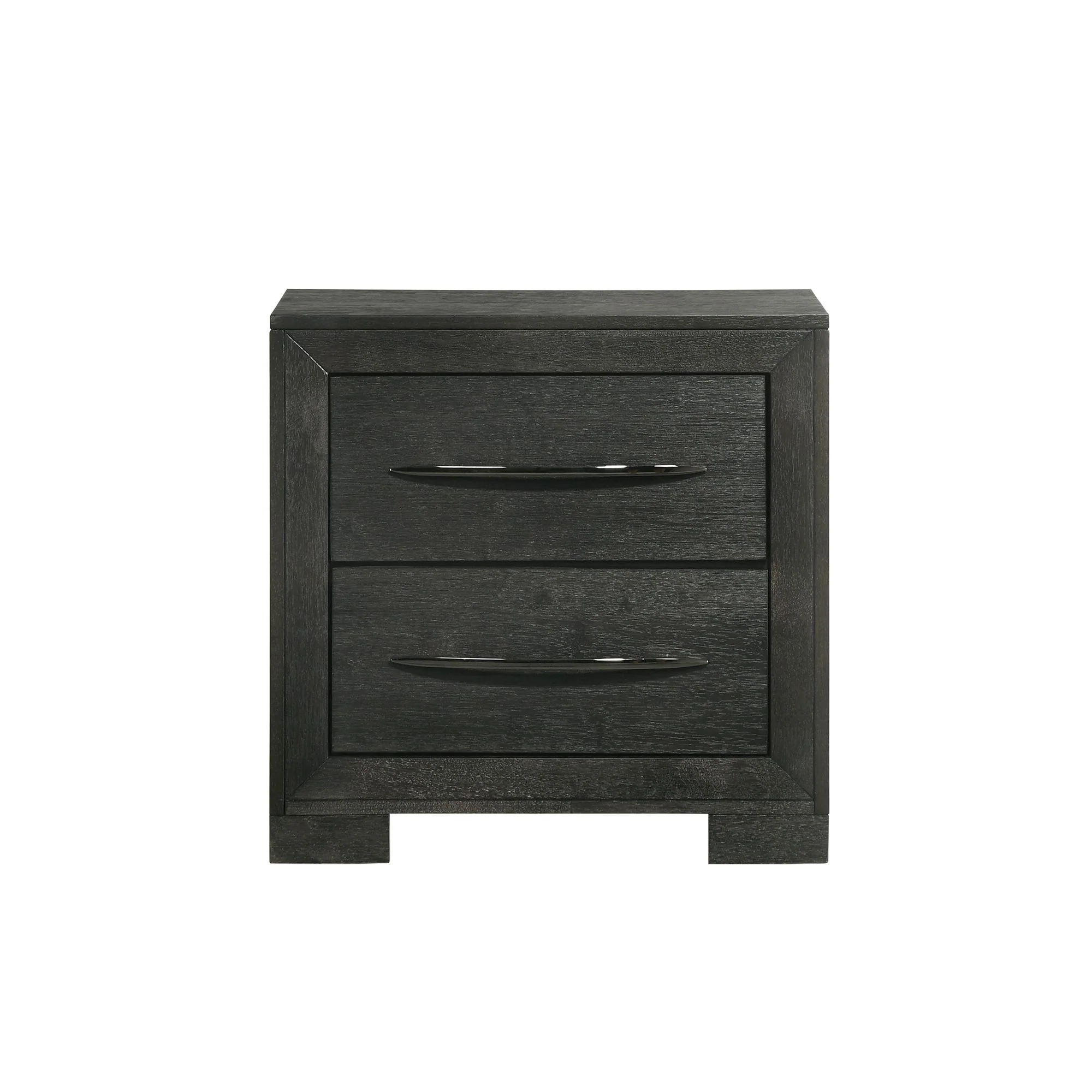 Allan - 2-Drawer Nightstand - Black - Image 2