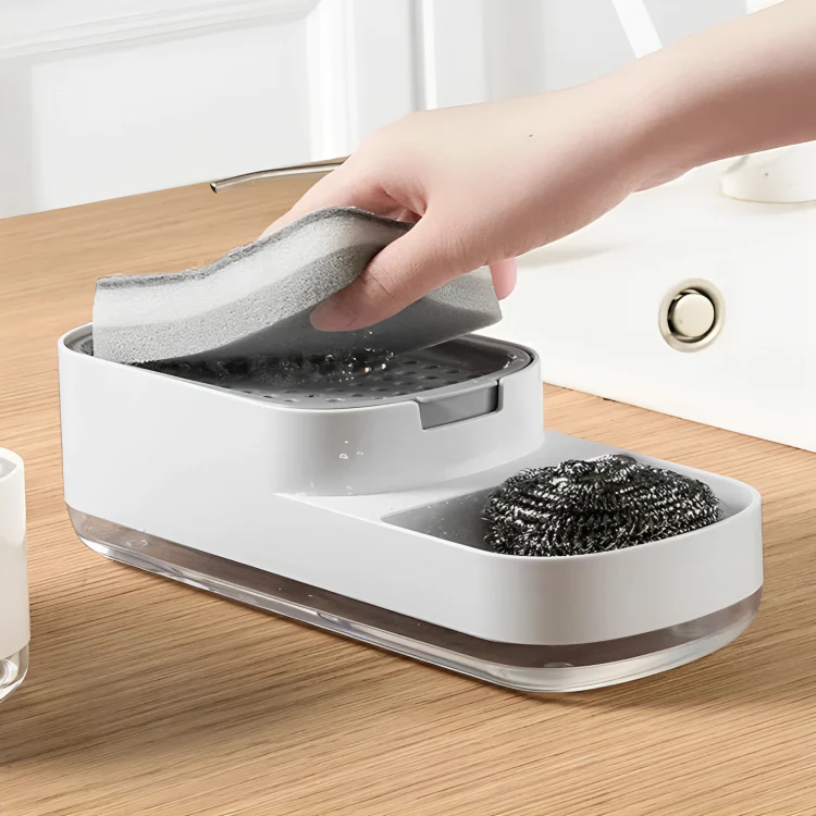 Sponge Rack Automatic Kitchen Soap Dispenser - Image 1