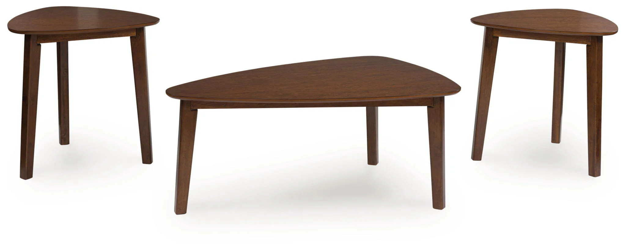 Lyncott – Occasional Wood Table Set (Set of 3) – Brown