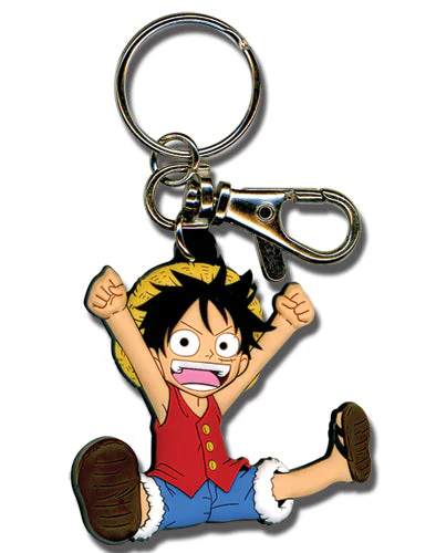 One Piece SD Monkey D. Luffy Keychain Great Eastern Entertainment - Image 1