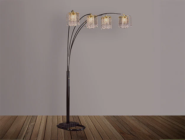 Rain Drop Arc Lamp 84"h - Image 2