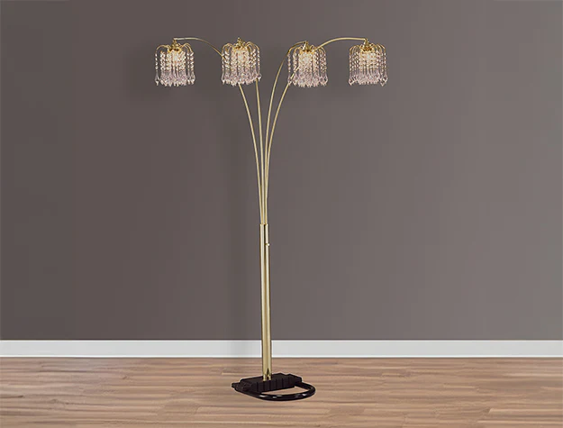 Rain Drop Arc Lamp 84"h - Image 1