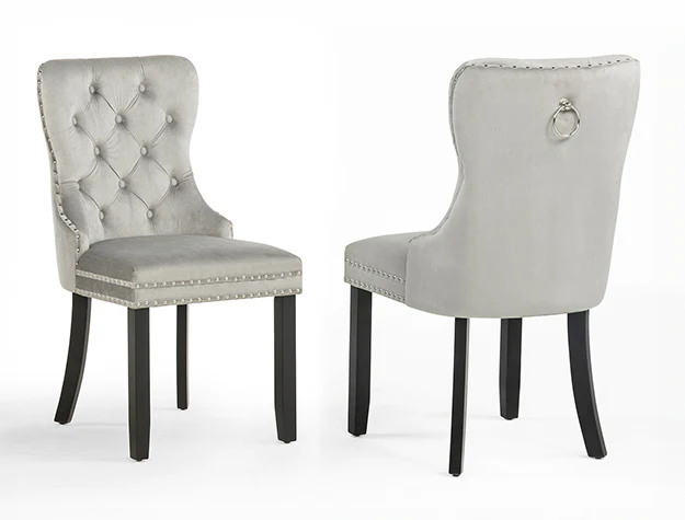 Arabella Accent Chair L.grey Velvet - Image 1