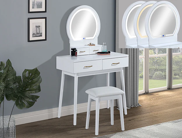 Cecilia Vanity Table & Stool - Image 1