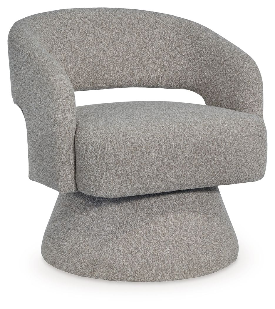Nashkins - Swivel Accent Chair - Pebble - Image 1