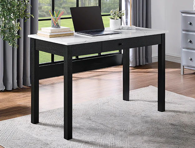 Rylee Faux Marble Desk - Image 1