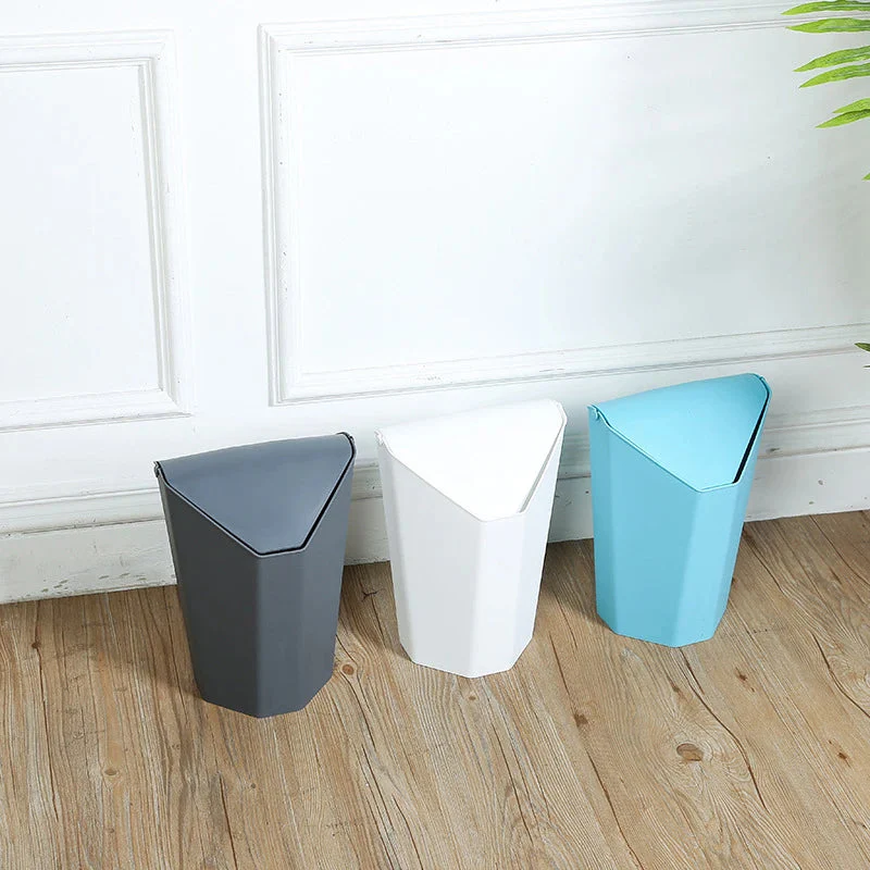 Creative Modern Home Use/Office Desktop Mini Plastic Trash Can - Image 1