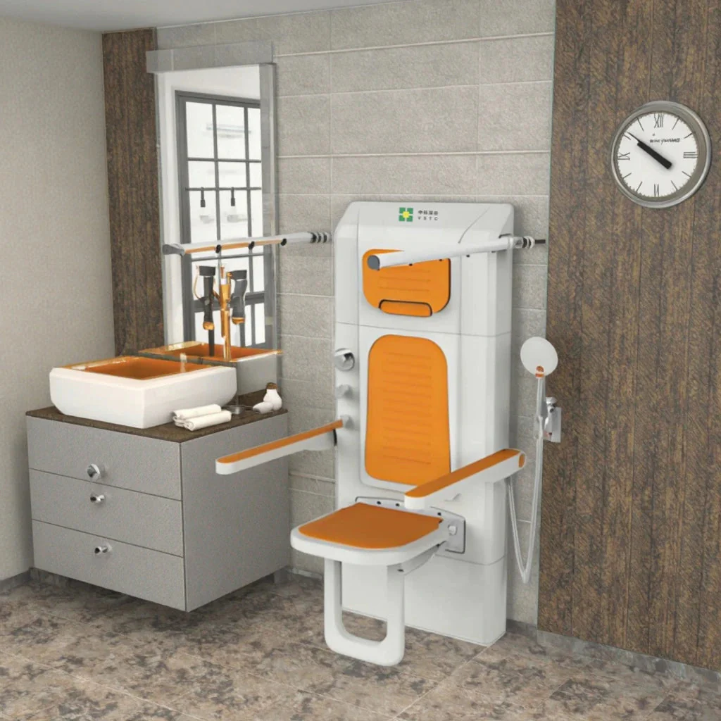 Assistive Bath Seating Multifunctional Foldable Elderly Shower Set - Image 3