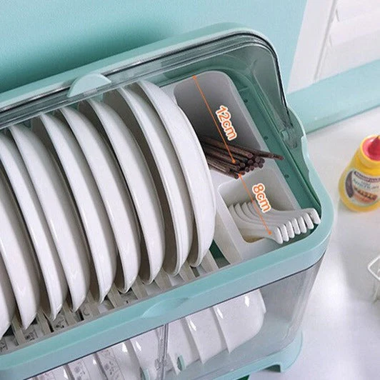 Dustproof Dish Organizer Drying Rack - Image 2