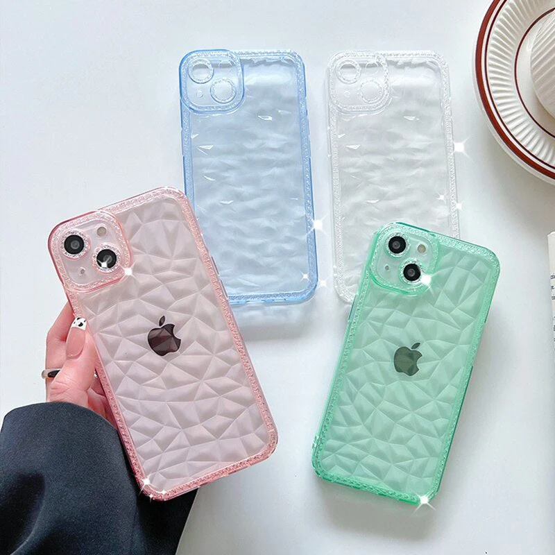 Transparent Geometric Stylish 3D Look iPhone Cases - Image 3