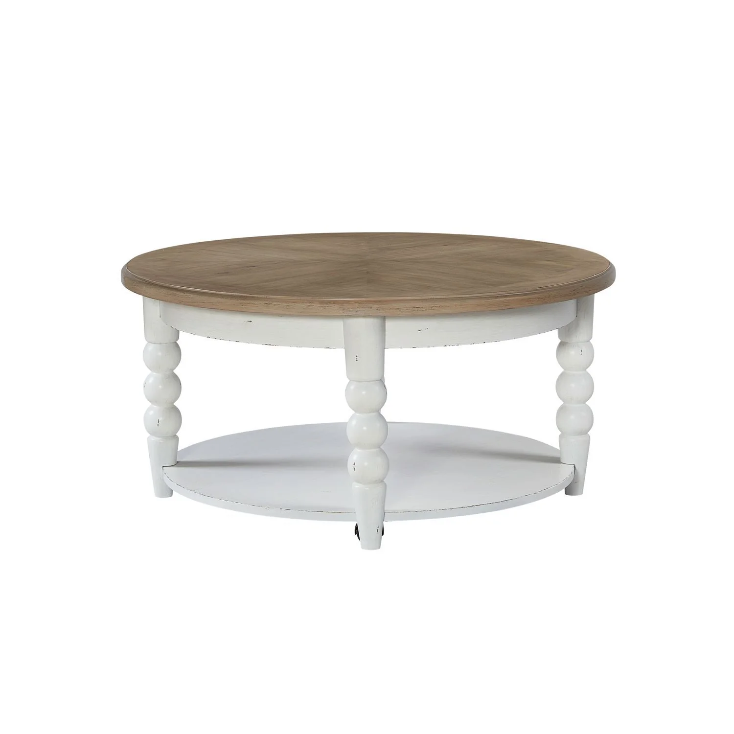 Turnberry Park - Round Cocktail Table - Washed White - Image 3