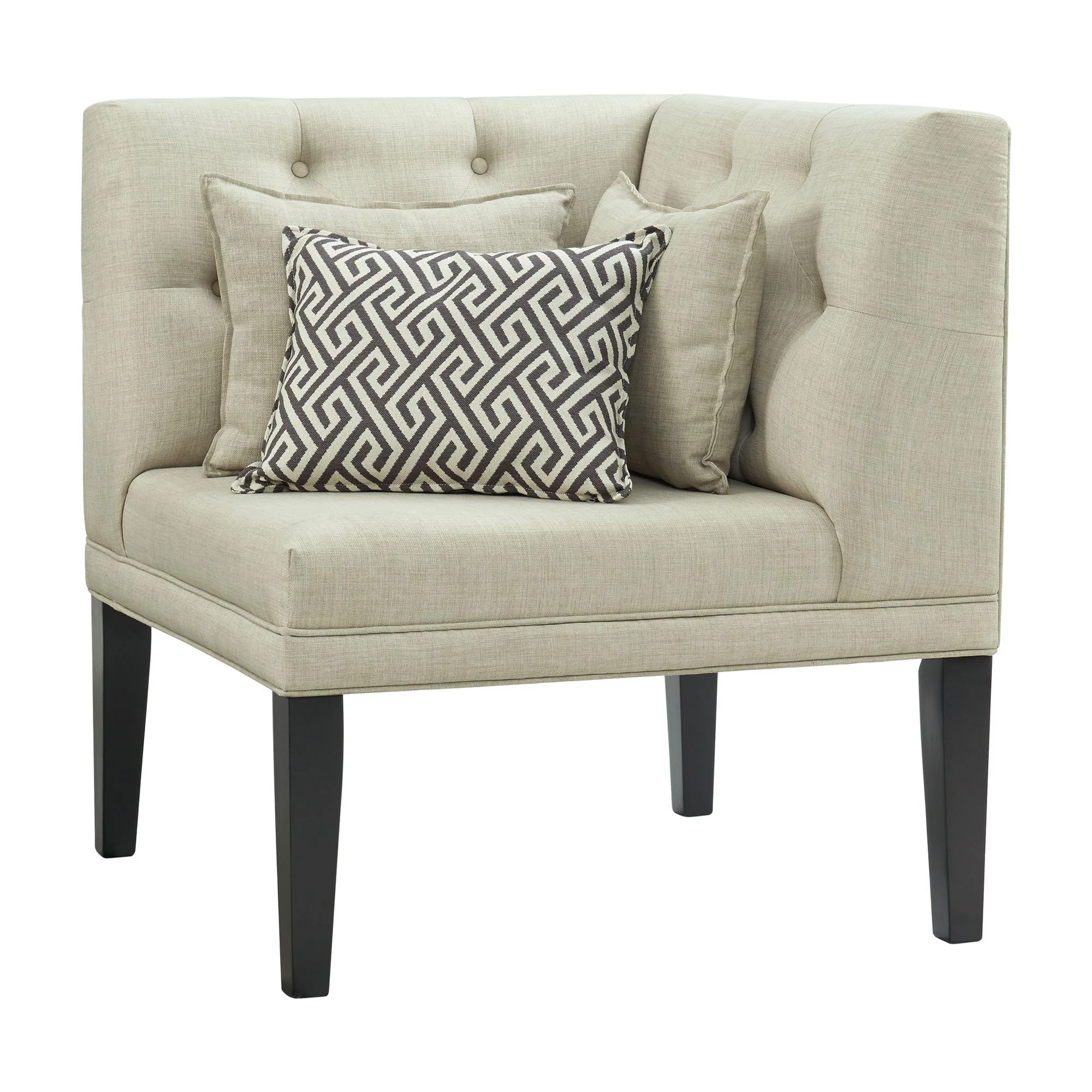 Maddox – Corner With Three Pillows – Beige