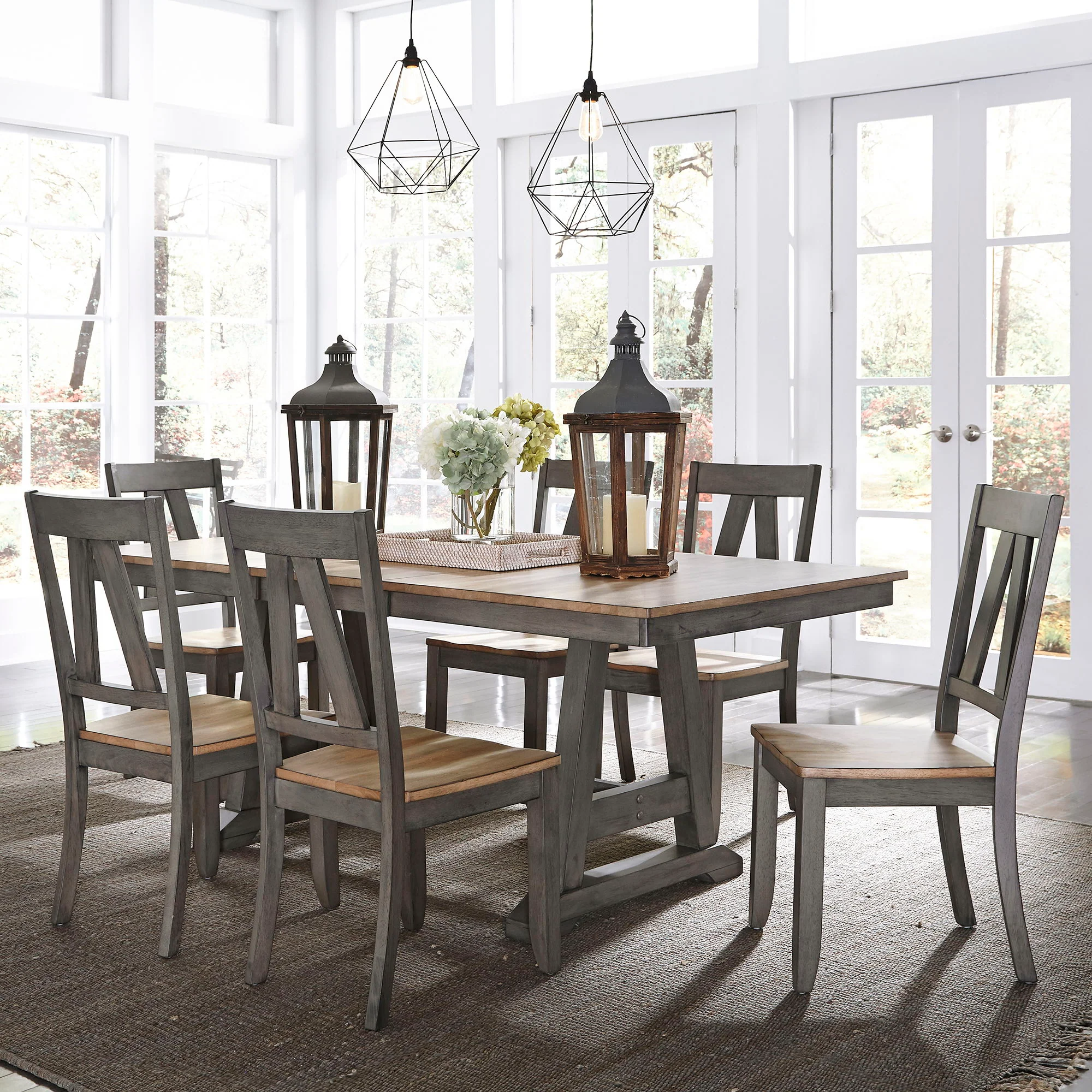 Lindsey Farm - Trestle Table Set - Image 3
