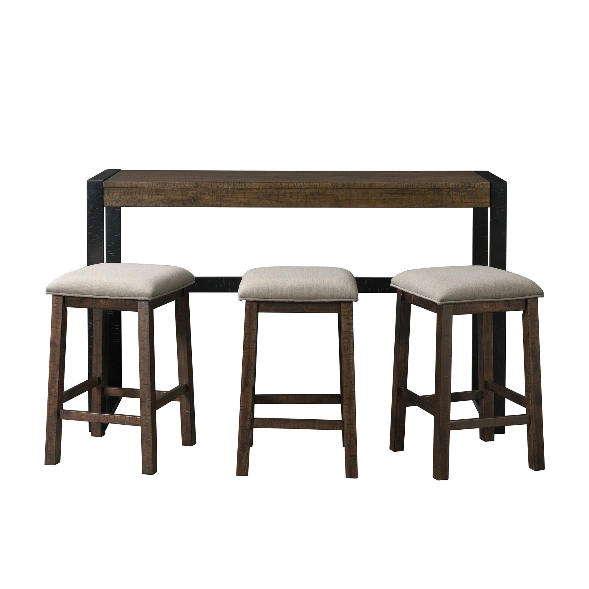 Caesar - Multipurpose Bar Table Set - Dark Brown - Image 3