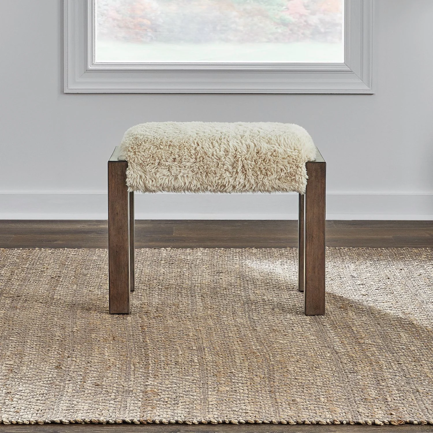 Broadmore - Upholstered Console Stool - Cobblestone Brown - Image 1