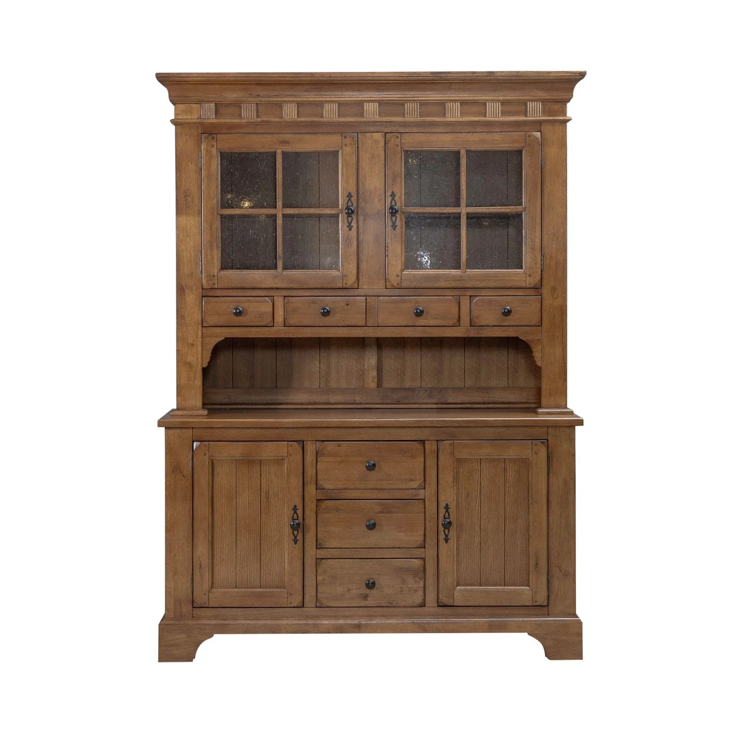 Treasures - Hutch & Buffet - Rustic Oak - Image 3