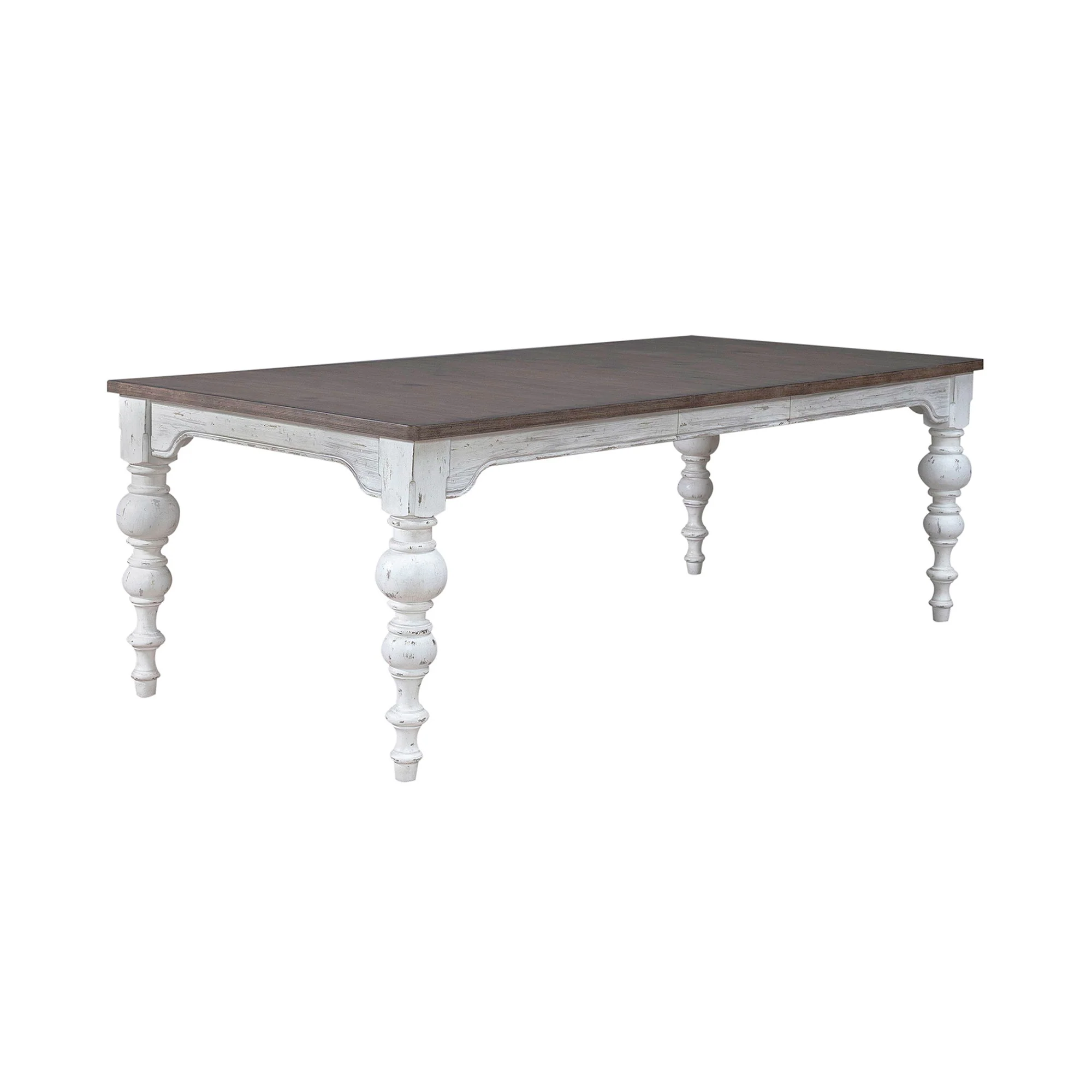 River Place - Rectangular Leg Table - Riverstone White & Tobacco - Image 2