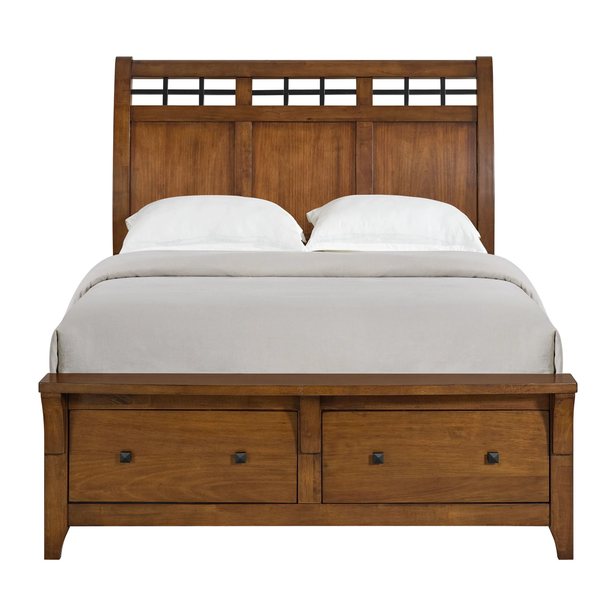 Gage - Queen Sleigh Headboard - Chestnut - Image 3