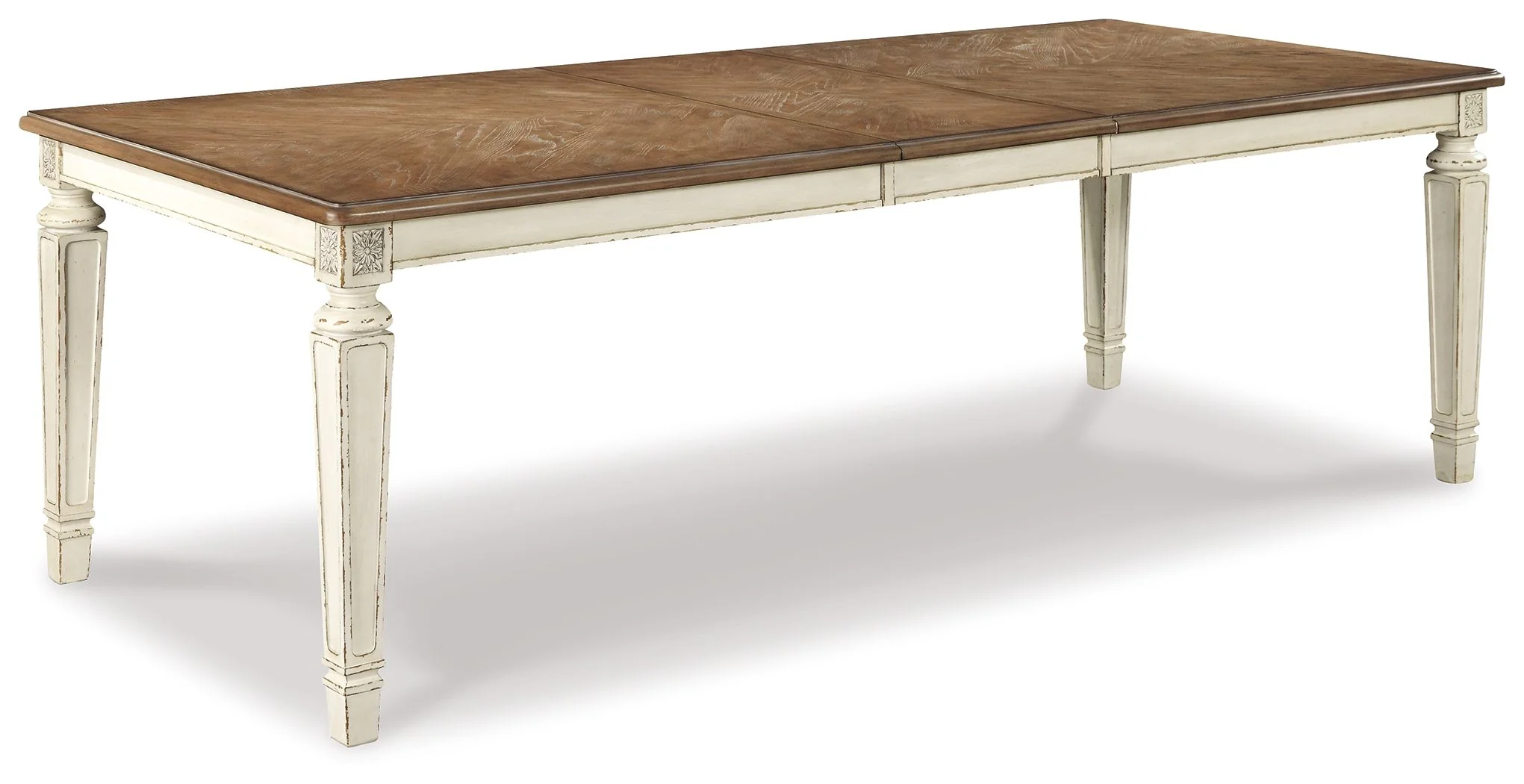 Realyn - Rectangular Dining Room Extension Table - Chipped White - Image 1