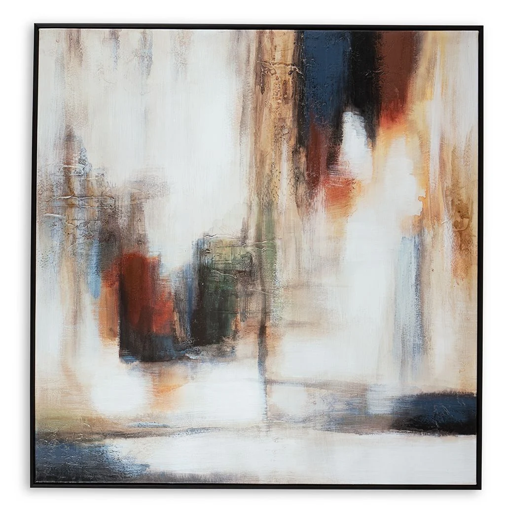 Pigeonford – Wall Art – White / Teal / Gold
