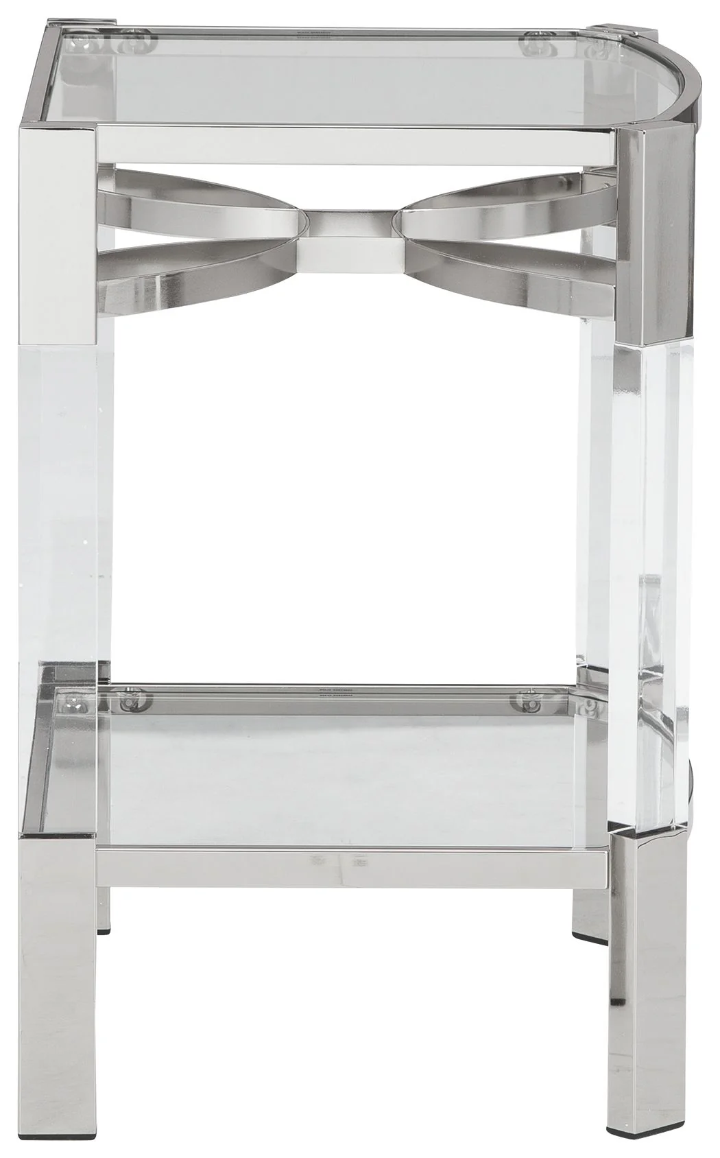 Chaseton - Accent Table - Clear / Silver Finish - Image 2