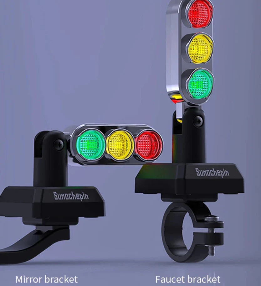 Mini Traffic Lamp Style Motorcycle Handlebar Signal Light - Image 3