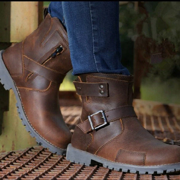 New England Leather Men Winter Boots - Image 2