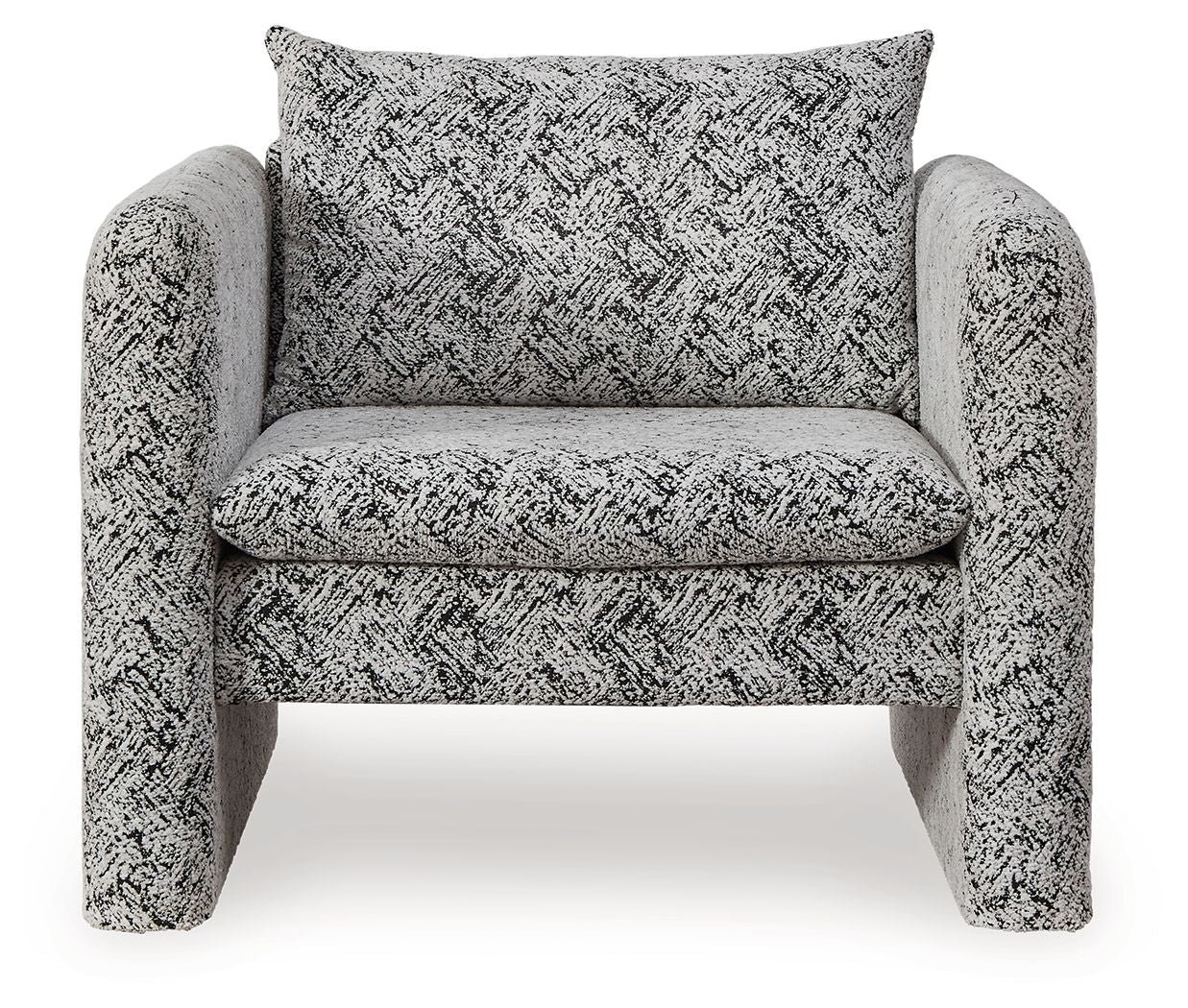 Kenbell - Accent Chair - Black / White - Image 2
