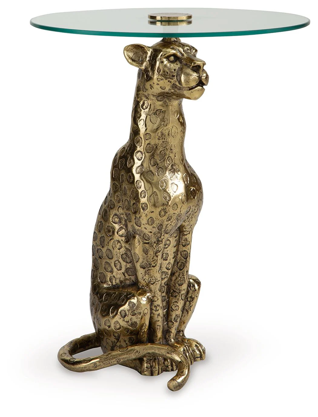Vallain - Accent Table - Antique Gold Finish - Image 1