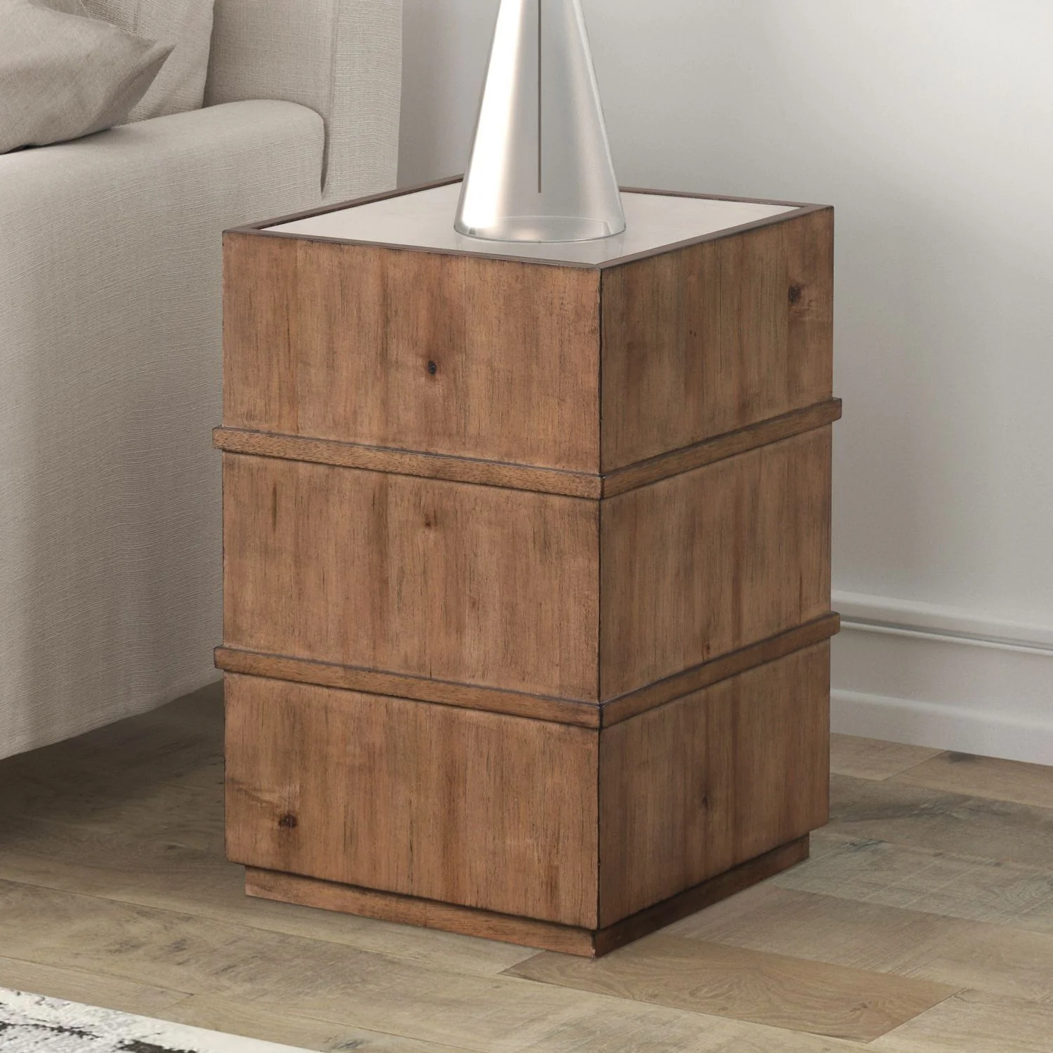 Shaker Lakes – Chairside Table – Harvest Brown