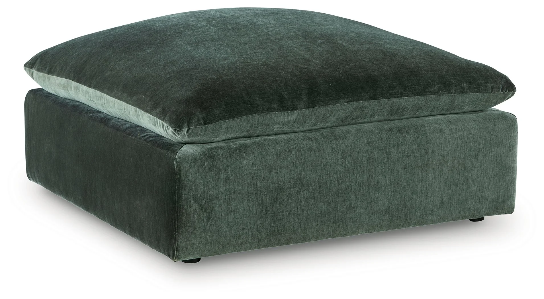 Carriage View – Oversized Accent Ottoman – Jade