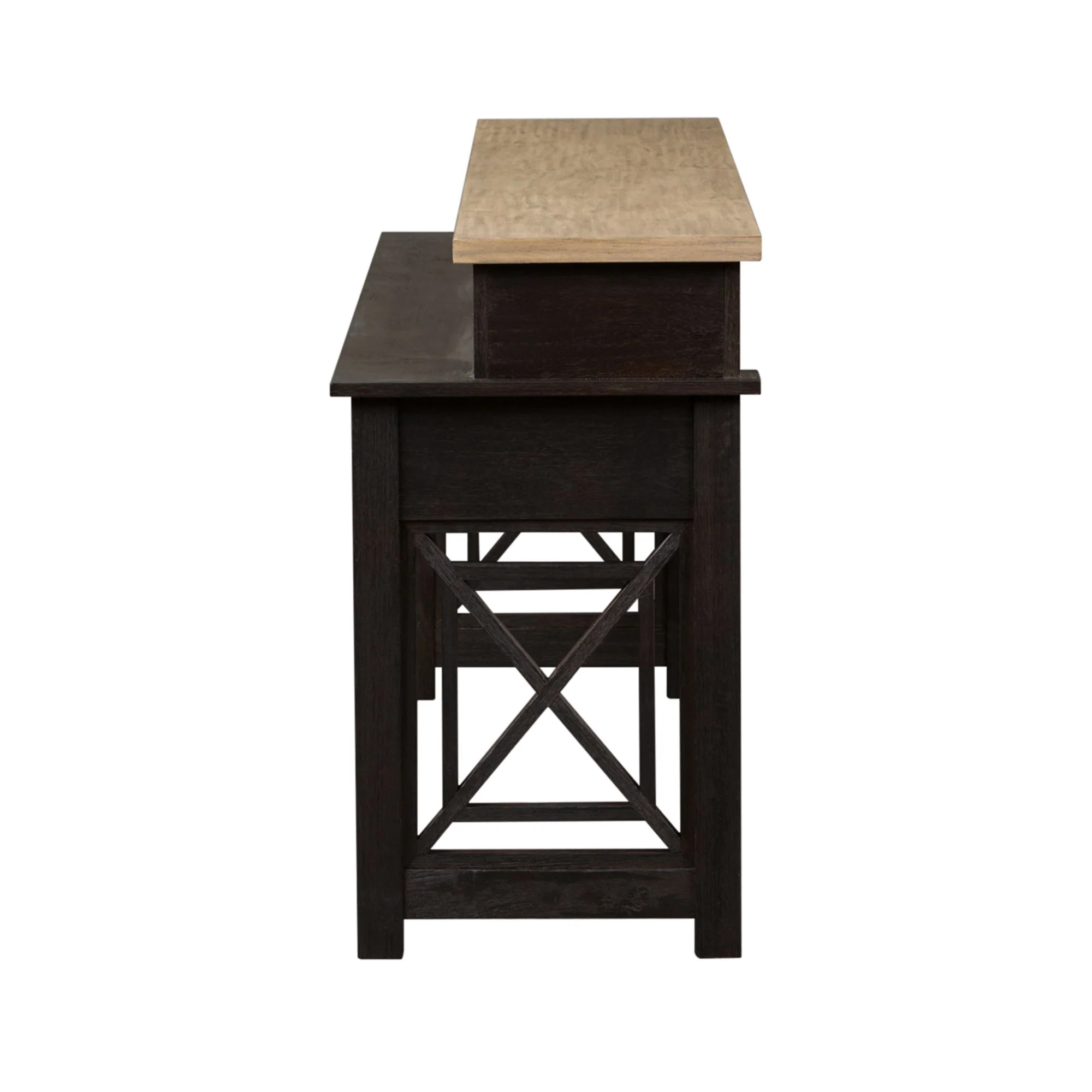 Heatherbrook - Console Bar Table - Charcoal & Ash - Image 2