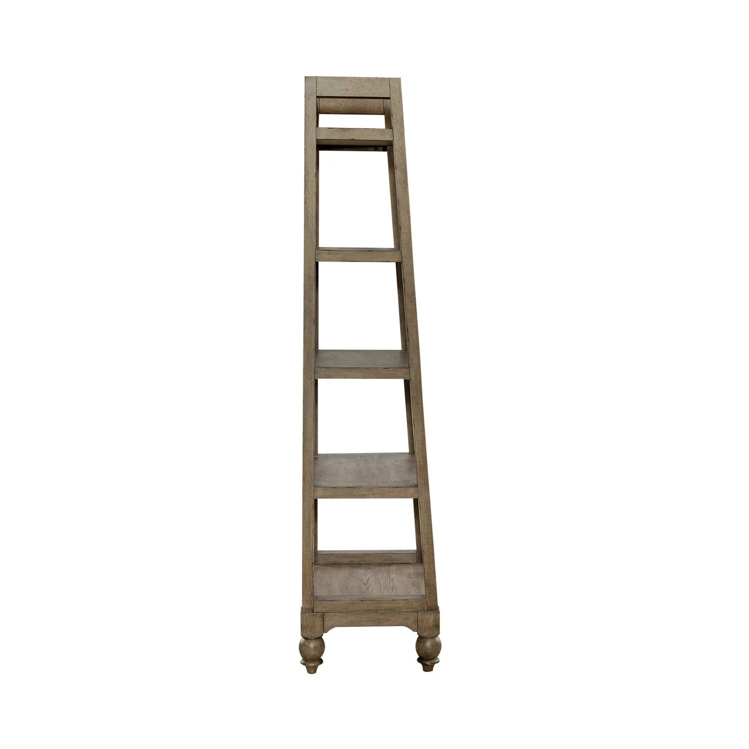Americana Farmhouse - Wood Leaning Pier Bookcase - Dusty Taupe - Image 3