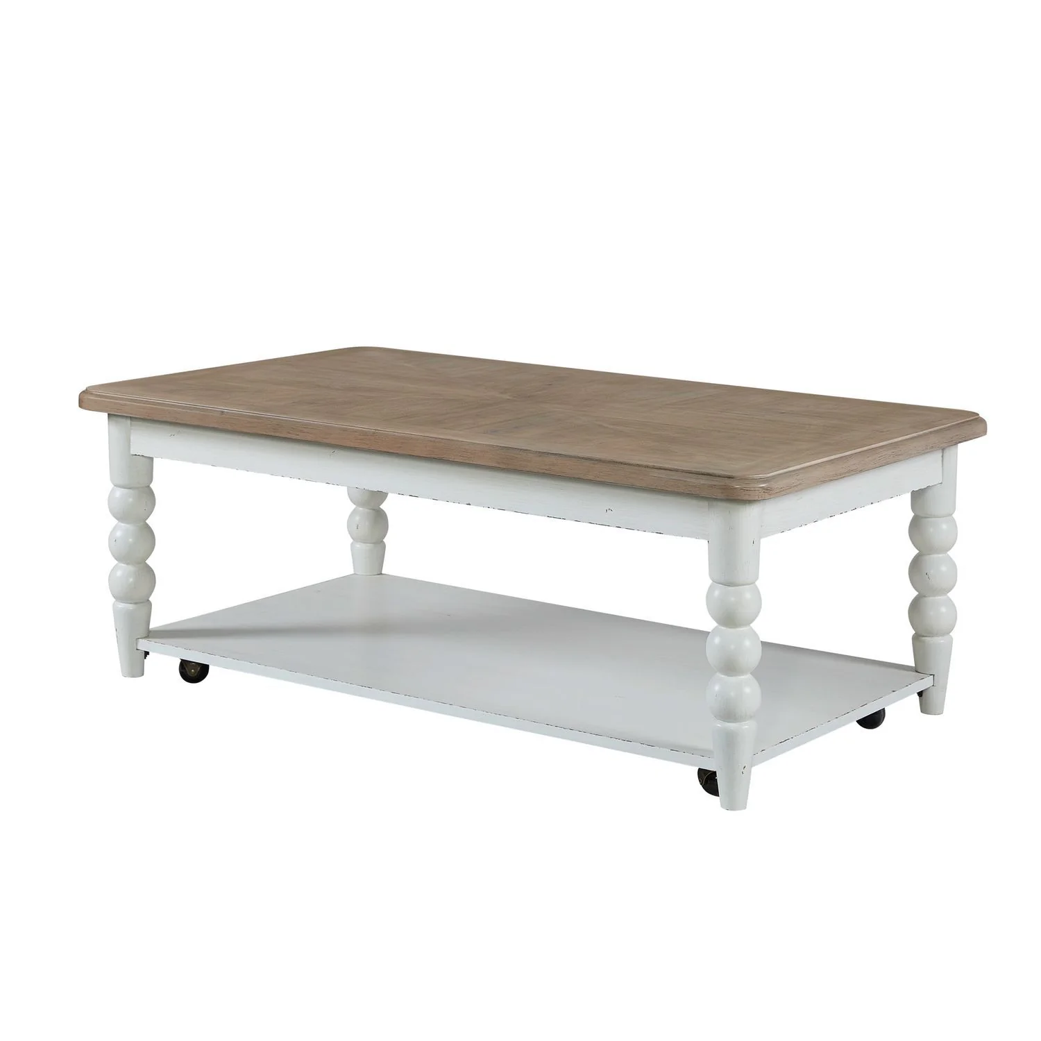 Turnberry Park - Rectangular Cocktail Table - Washed White - Image 3