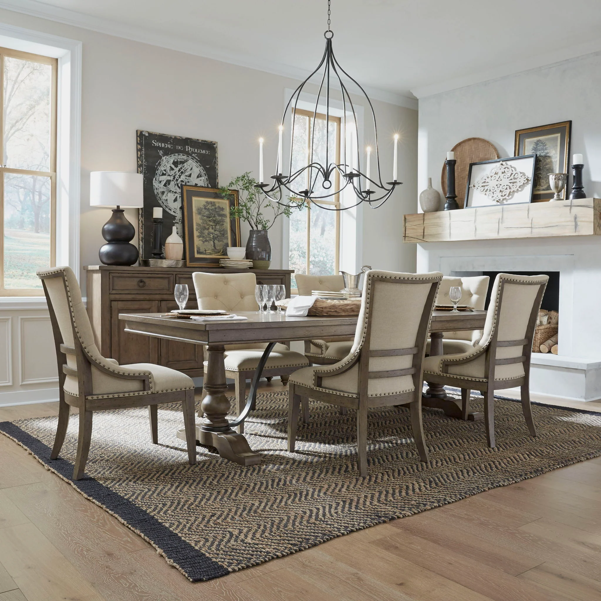 Americana Farmhouse - Trestle Table Set - Image 3