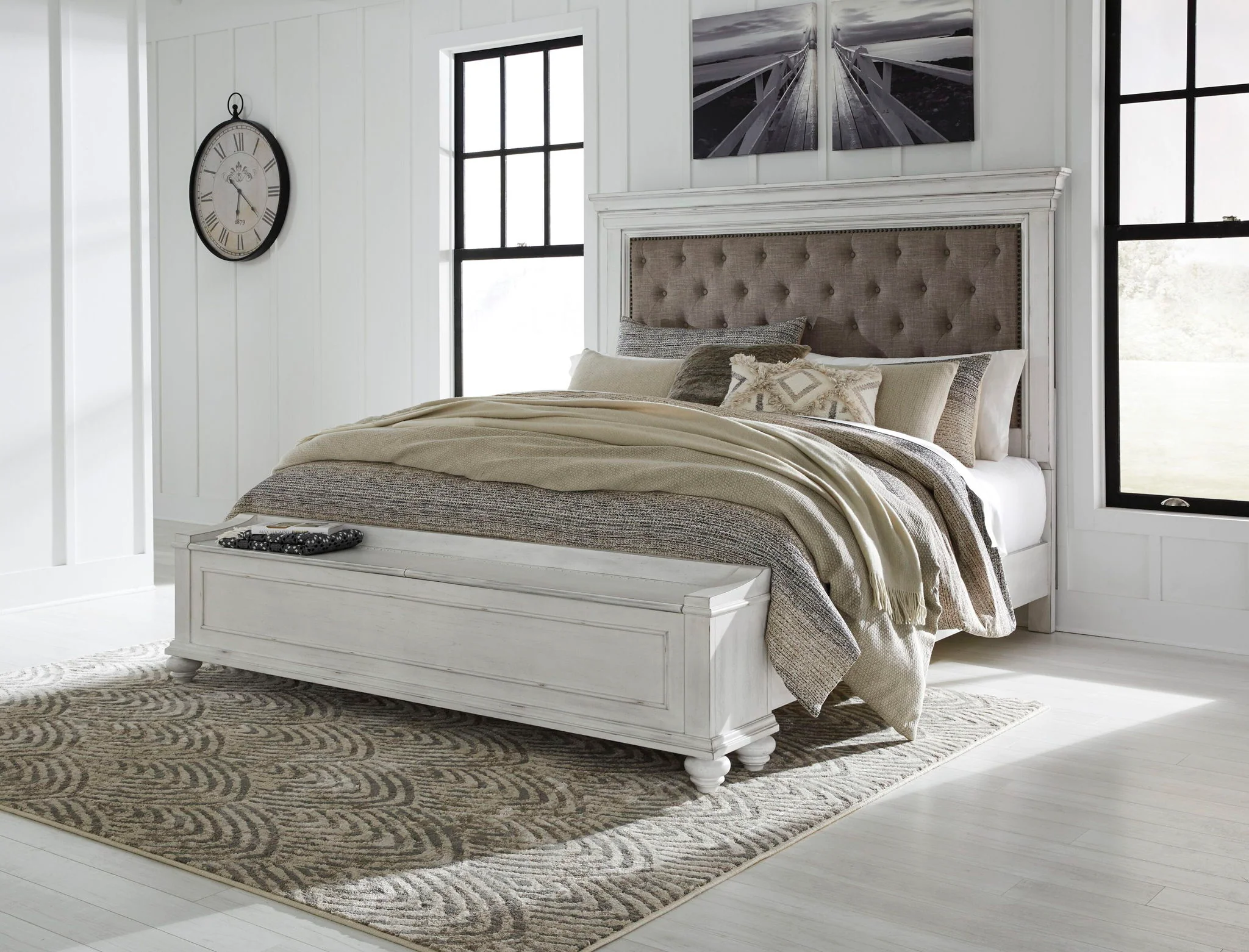 Kanwyn - Upholstered Panel Bed - Image 1