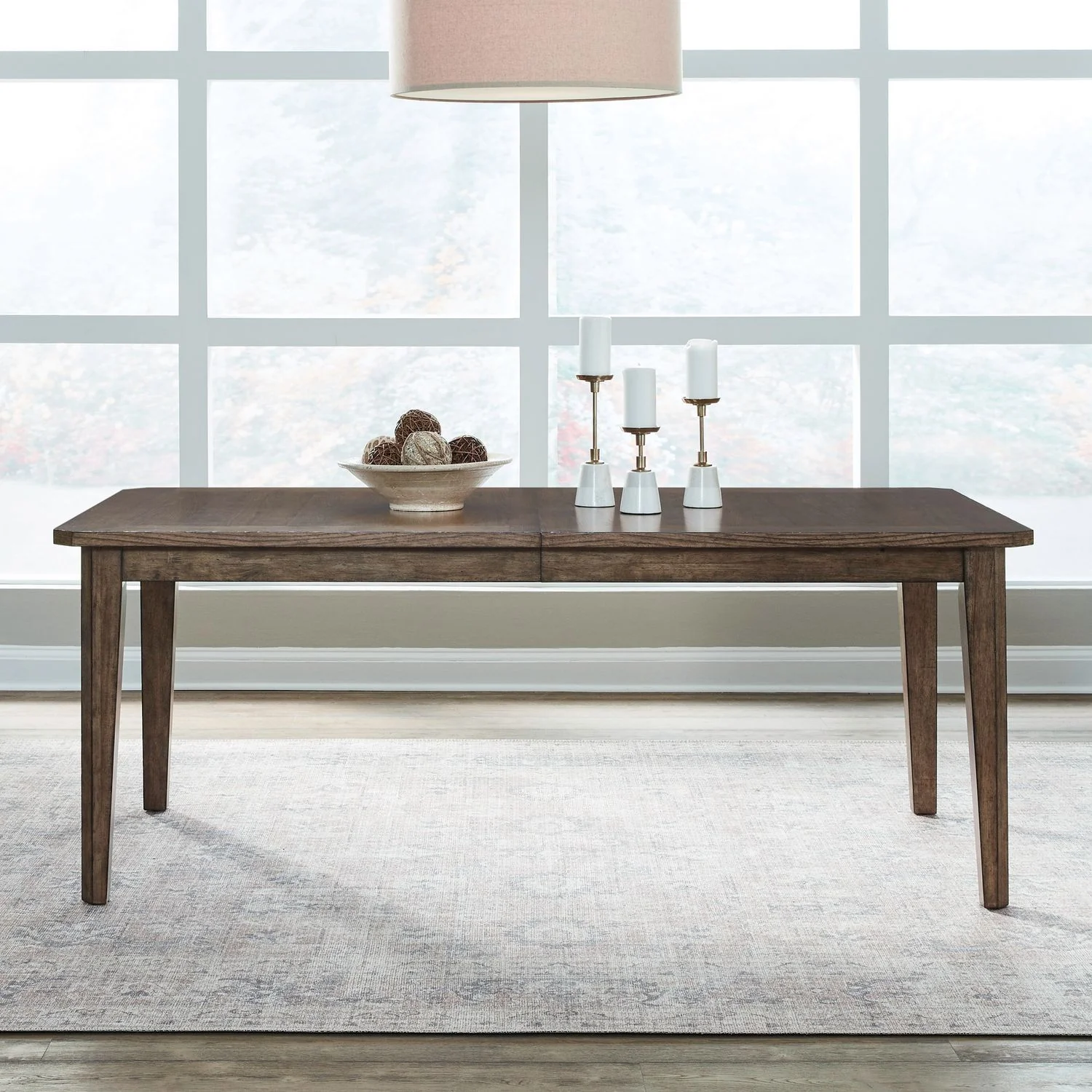 Carolina Park - Rectangular Leg Table - Amber Brown - Image 3