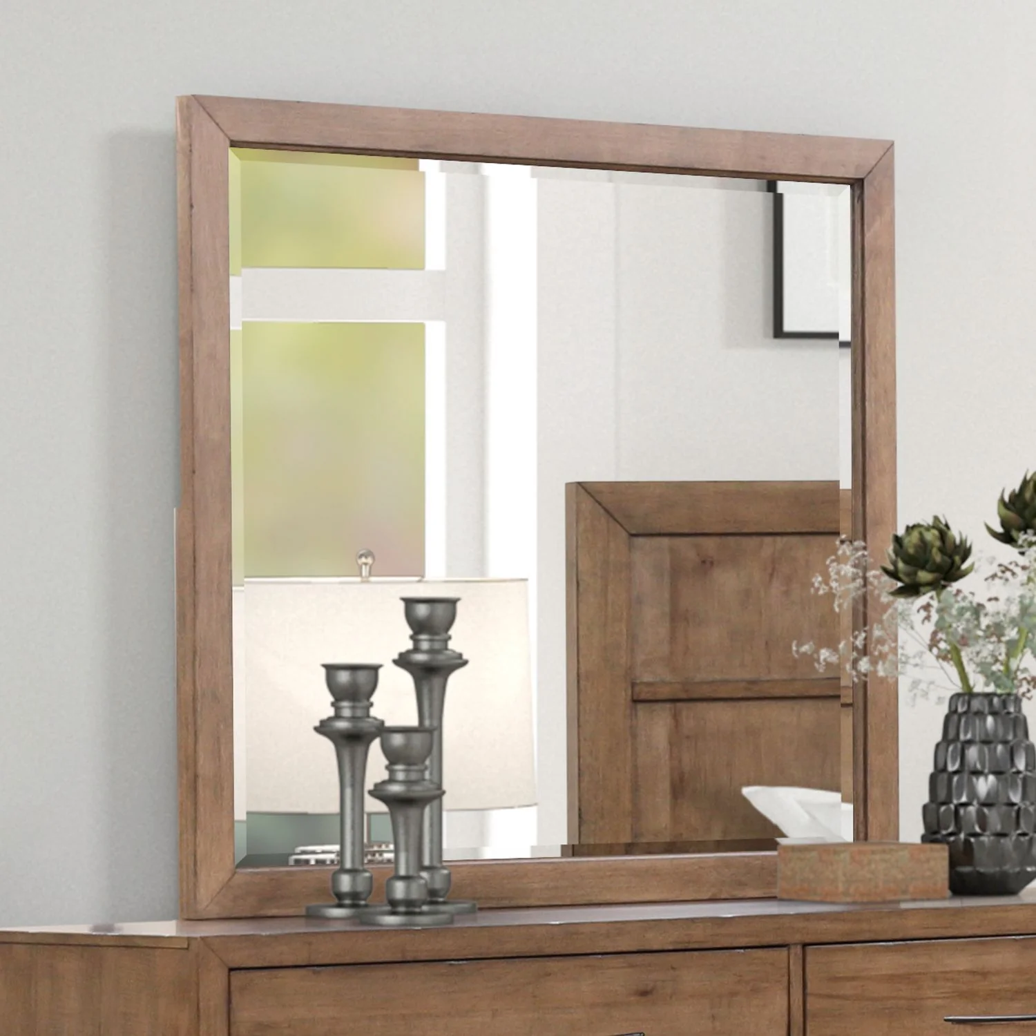 Shaker Lakes – Landscape Mirror – Harvest Brown