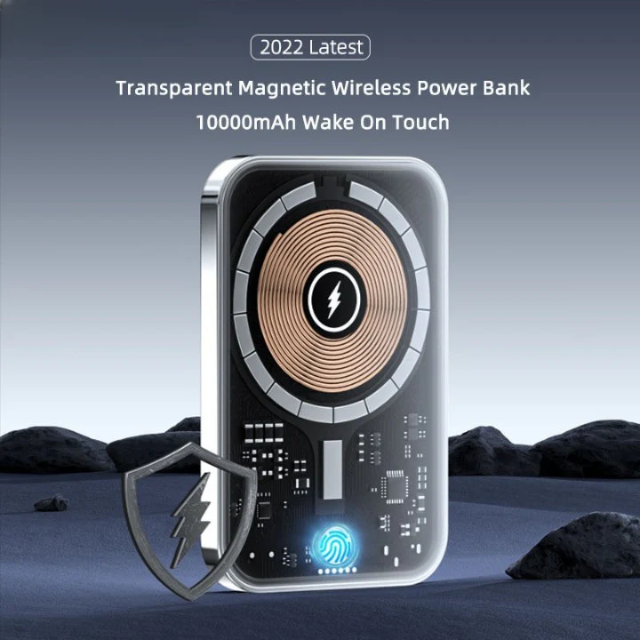 Transparent Magnetic Mini Wireless Power Bank - Image 2
