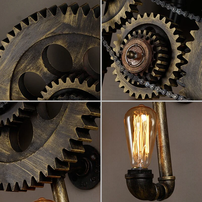 Loft Style Edison Wall Sconce Style Iron Water Lamp - Image 2