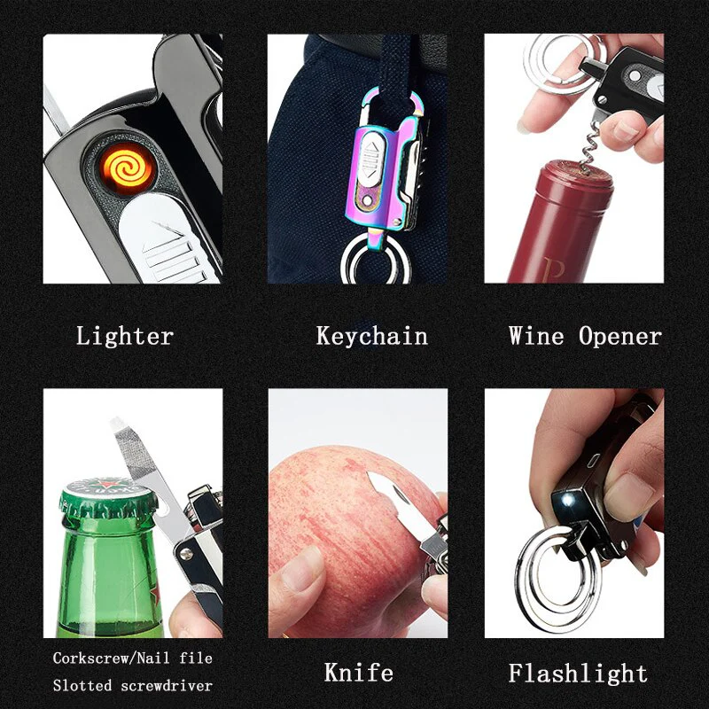 Multifunctional Outdoor Camping Survival Keychain Tool - Image 2
