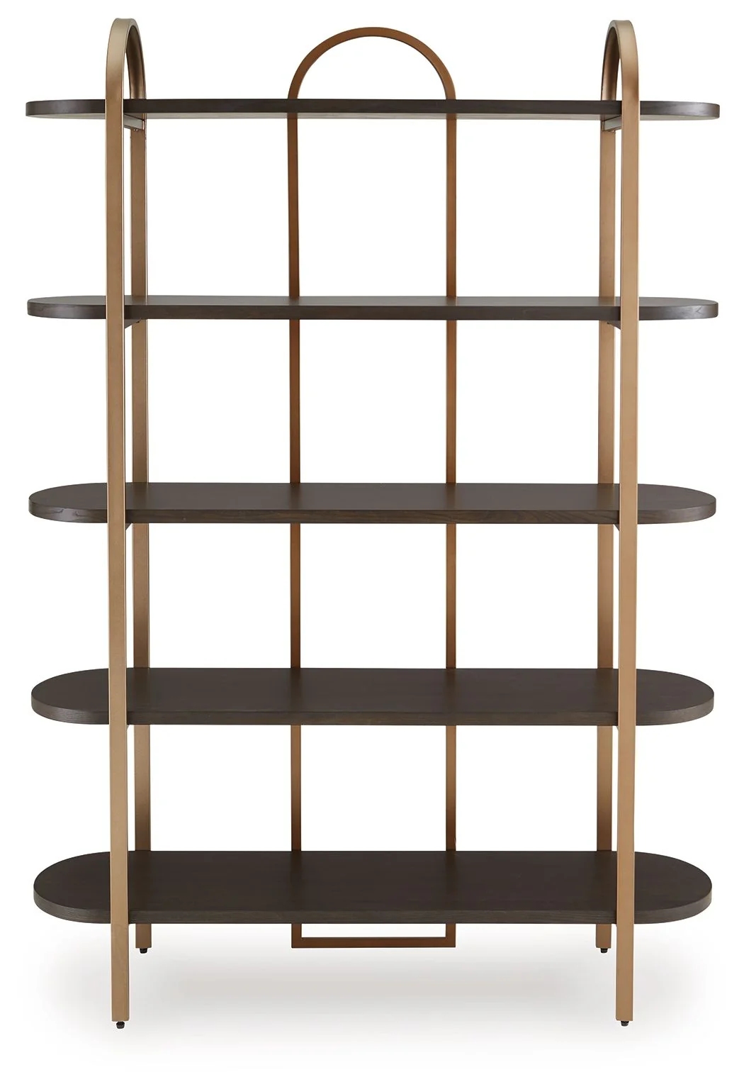 Brentmour - Bookcase - Brown / Gold Finish - Image 2