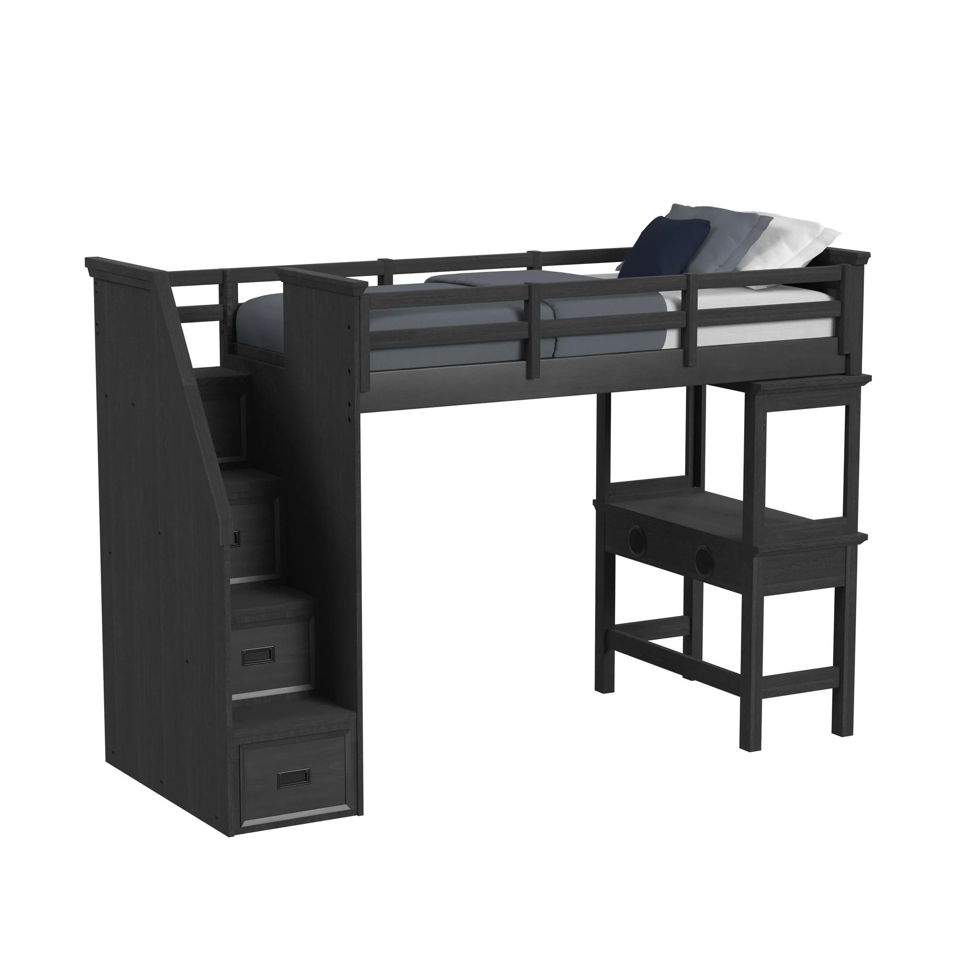 Hampton Kids – Loft With Staircase And Desk With Speaker