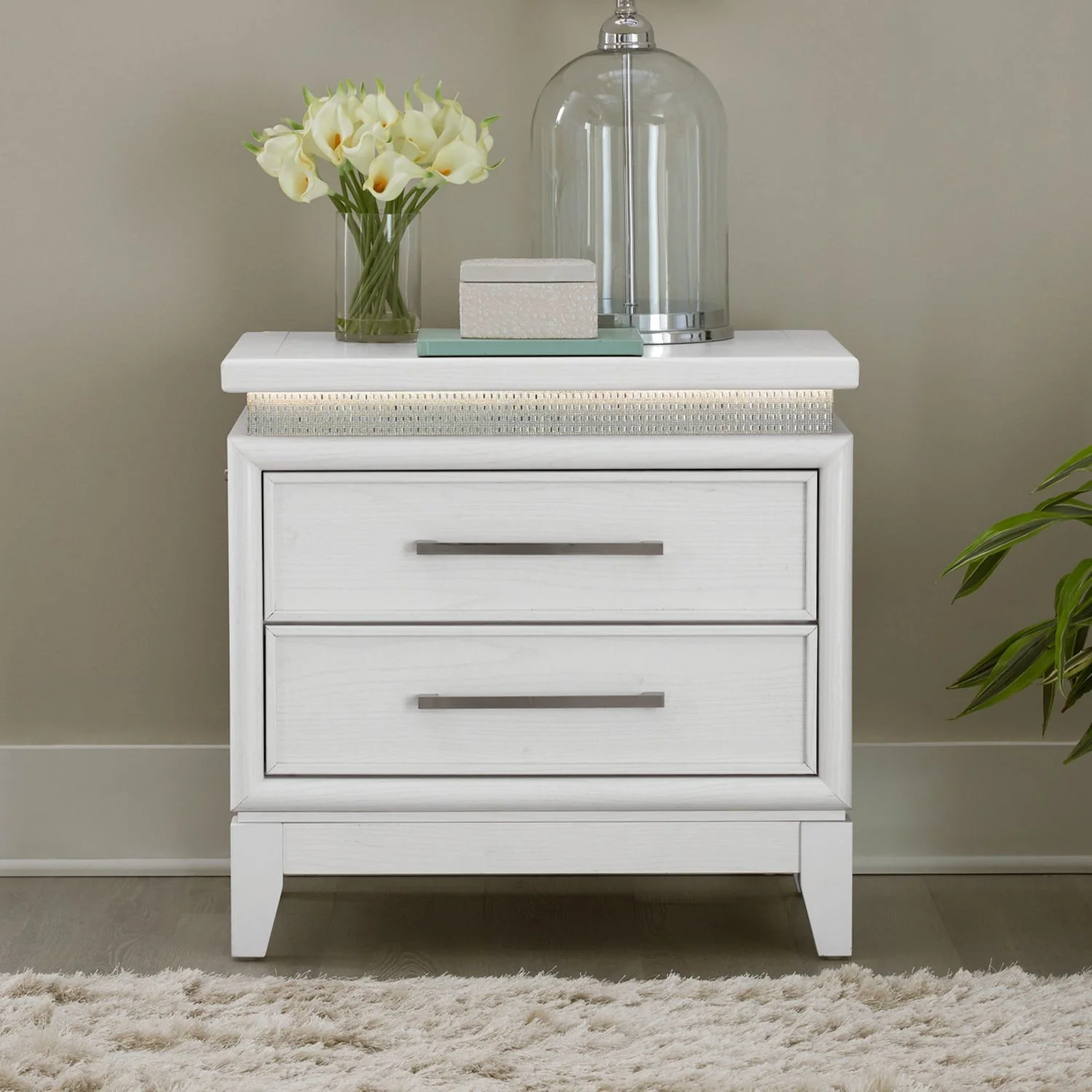 Reflections - Nightstand With Charging Station - Image 2