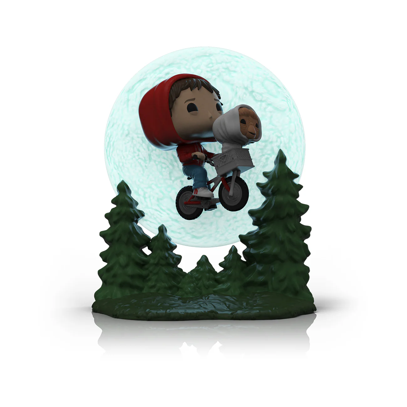 Funko Pop! Moment: E.T. The Extra-Terrestrial - Elliott and E.T. Flying #1259 Glow-in-the-Dark - Image 3