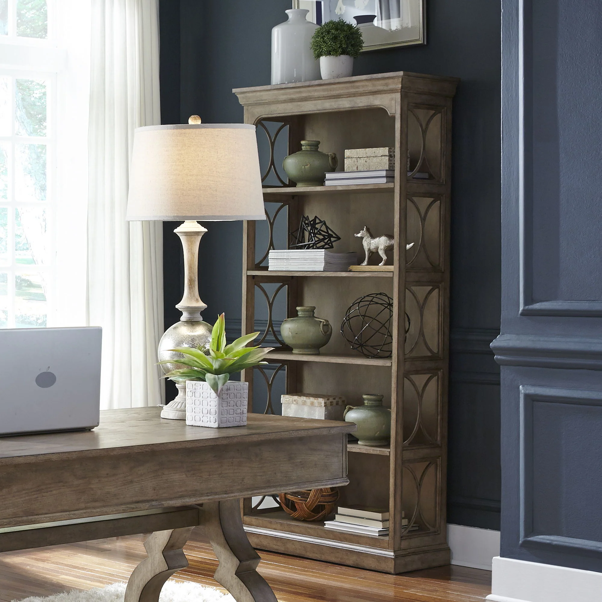 Simply Elegant – Bookcase – Heathered Taupe