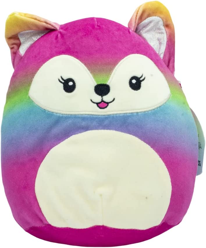 Squishmallows Xenia The Rainbow Fox Squishy Soft 8in Colorful Crew Plush - Image 1