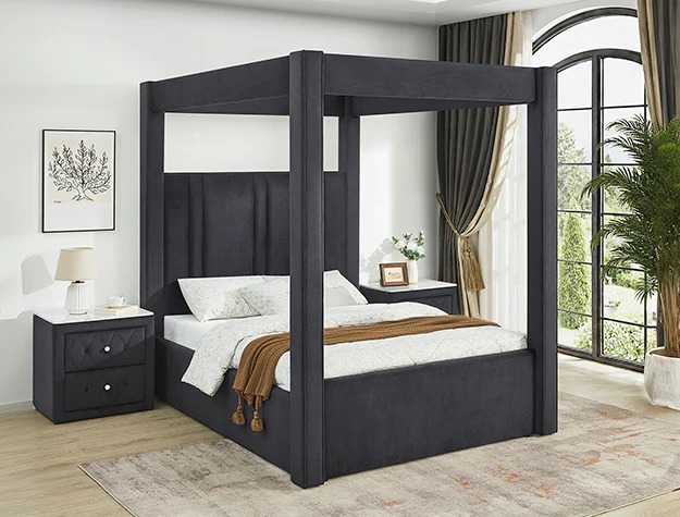 Jayla Canopy Bed Black - Image 1