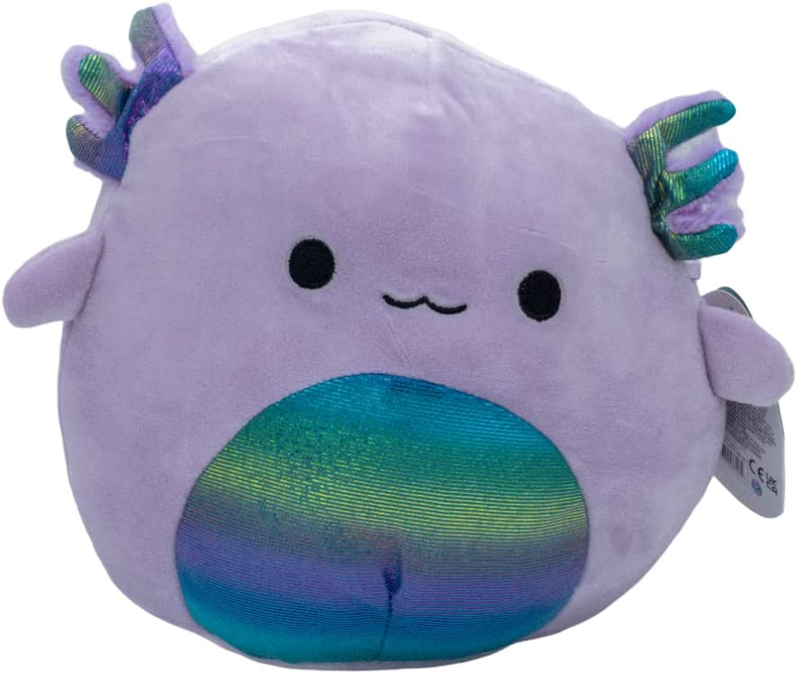Squishmallows Monica The Violet Axolotyl Squishy Soft 8in Colorful Crew Plush - Image 1